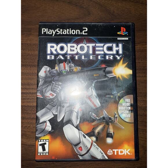 Robotech Battlecry PS2 PlayStation 2 CIB Complete w/ Manual + Episode 1 DVD Rare - Picture 1 of 6